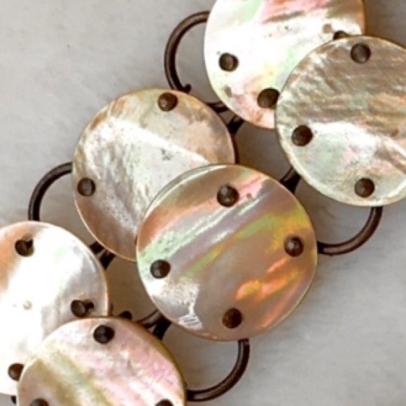 Mother of Pearl Boho Chandelier Drop Earrings - Picture 3 of 7